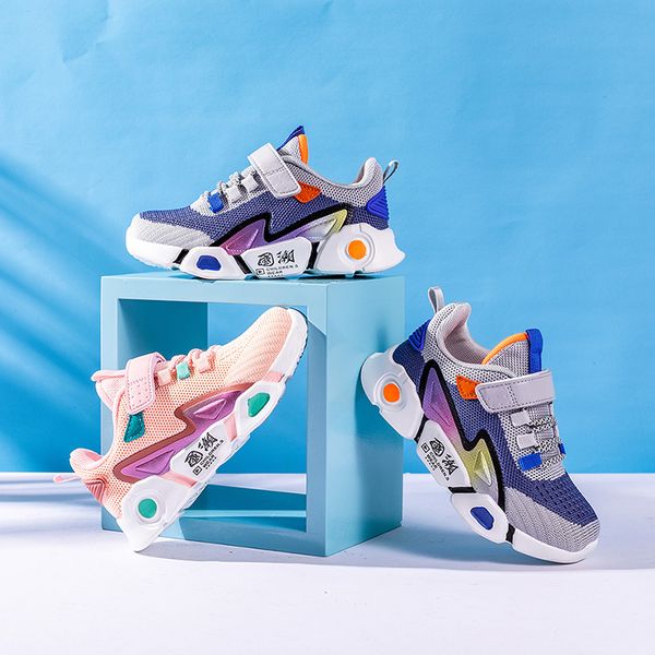 

boys girls running shoes kids sneakers rubber sole outdoor sport sneaker new fashion breathable spring/autumn rubber