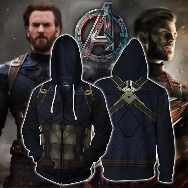 

4 hoodie sweatshirt zipper coat jacket cosplay costume, Black