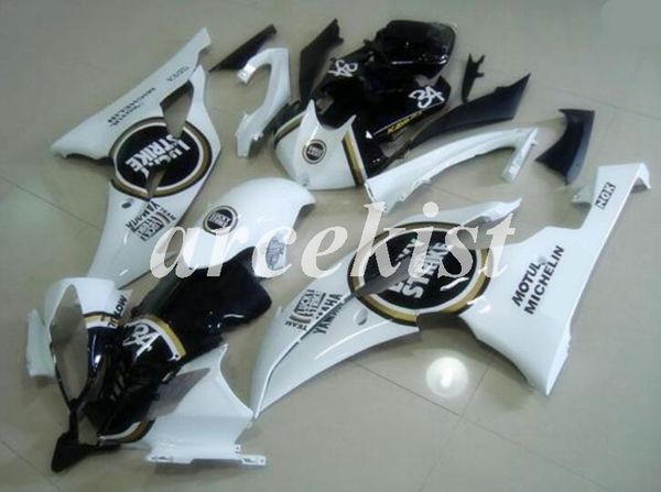 

4 gifts new abs full fairings kits fit for yamaha yzf-r6 2008 2009 2010 2011 2012 2013 2014 2015 2016 bodywork set white gloss black