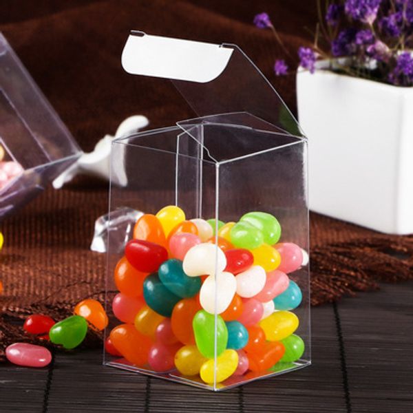 

clear pvc square box форма подарки box прозрачный конфеты подарочная упаковка подарочная для венчания благосклонность партии украшения 50