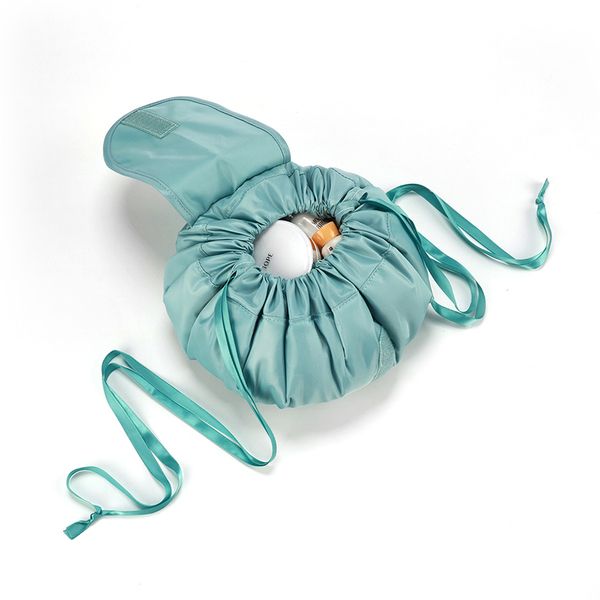 

высокой quatily портативный кулиской косметичка женщина путешествие складной shrink макияж сумка организатор туалетных красота чехол для хра