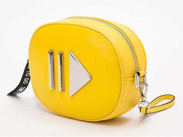 

sheep skin women mini oval belt bag waist pack short strap crossbody bag