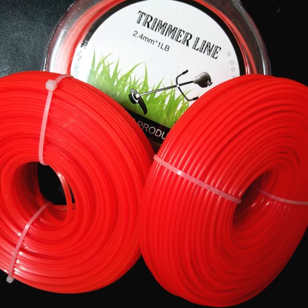 

2.4mm/3mm x 1lb mowing nylon line round/square brush cutter strimmer trimmer wire grass trimmer head long roll mowing wire