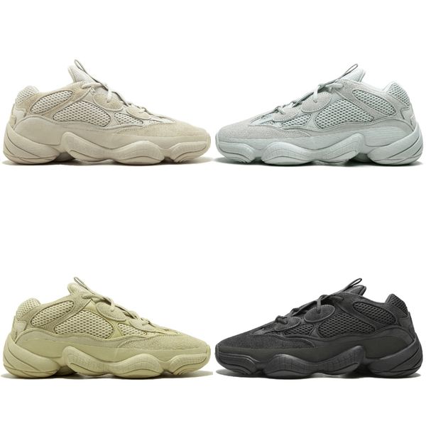 

Fashion Kanye West 500 Desert Rat Blush 500s Salt Super Moon Yellow Utility Black mens running shoes for men women sports sneakers trainers