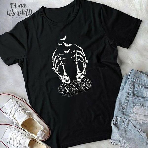 

fashion halloween gothic t shirt hipster women letter grunge nbsp;graphic 100% cotton aesthetic tee tshirt drop shipping, White