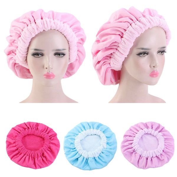 

reversible quick hair microfibre bathroom for spa bath towel hat bath 4 solid color wrap cap color accessories wrap towel drying eenxl