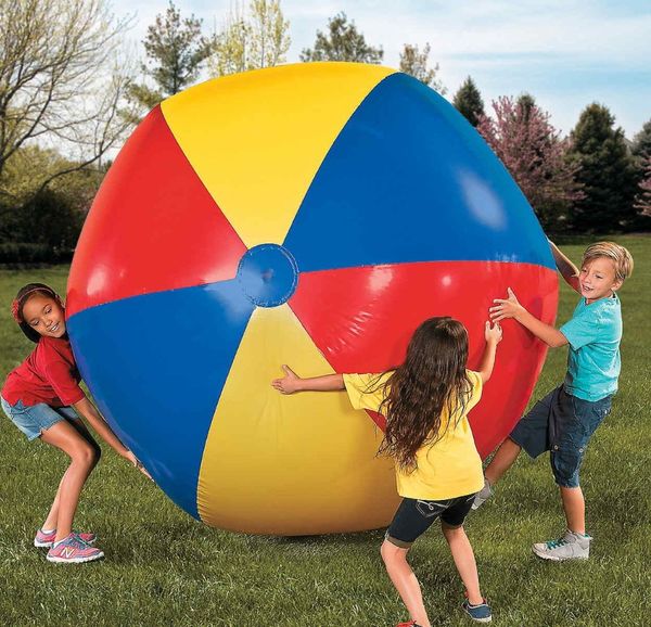 

200cm inflatable colorful toys ball inflated beach balls outdoor fun sport toys summer holiday swimming pool float game