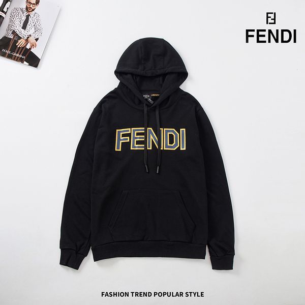 

mens womens luxury hoodeis brand long sleeve hoodies with f letter print designer mens clothing casual couple pullover, Black