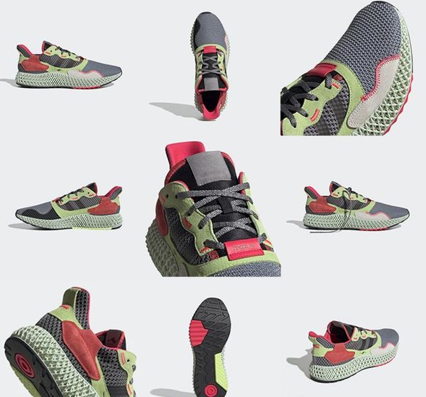 

new zx 4000 4d shoes men women running shoes grey three core black hi-res yellow hi-res yellow linen green easy mint size 36-45w