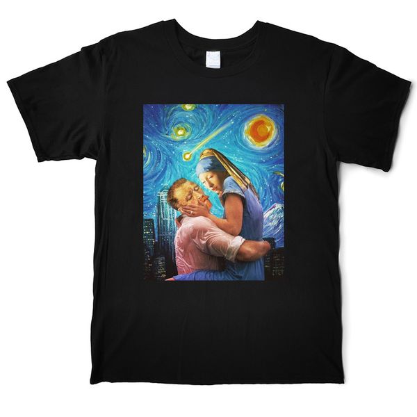 

ван гог наслаждайтесь жемчужной серьгой девушка забавная футболка мужская хлопок абстрактное искусство футболка o'neck с коротким рукавом тр, White;black