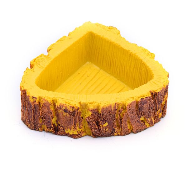 

environmental resin bowl - poisonless and harmless ts,easy to clean reptiles feeding supplies triangle eating utensils