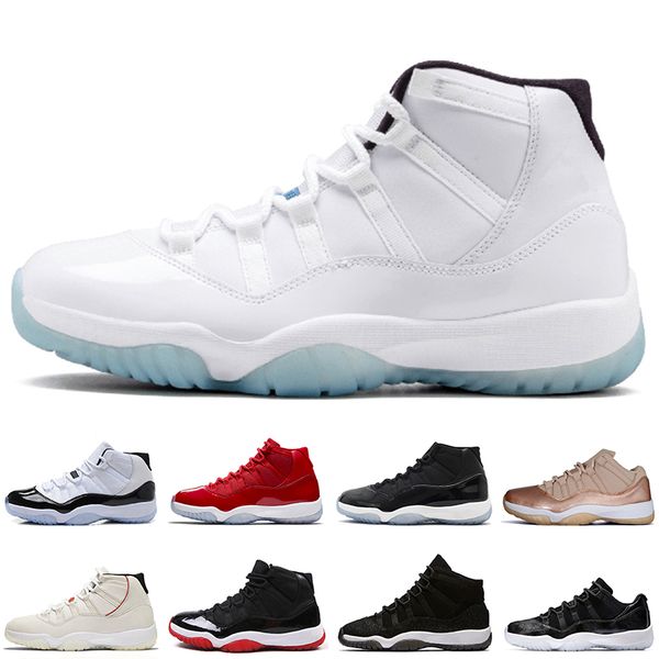 

11s Platinum Tint Cap and Gown Men Basketball Shoes Gym Red Bred Barons Space Jams 11 Midnight Navy mens sports Sneakers designer trainers