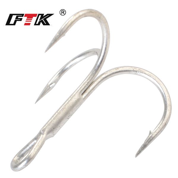 

ftk fishing hook baitholder tying treble hook crank bass lure holder set saltwater 10 pcs/lot needle fishhook 709