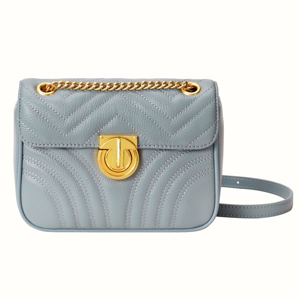 

genuine leather rhombus chain bag 2020 new trendy layer leather small square bag messenger female