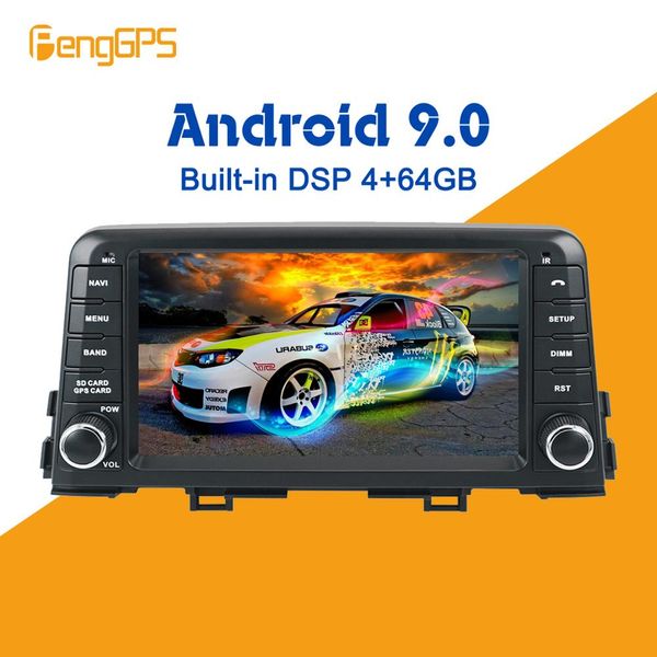 

android 9.0 4+64gb px5 built-in dsp car dvd player multimedia radio for kia picanto morning 2017 2018 gps navigation radio
