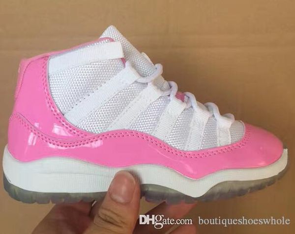 

молодежная обувь ретро одиннадцать 11 розовый белый space jam bred 2018 конкорд 45 тренажерный зал красный баскетбольная обувь дети дети мал, Black