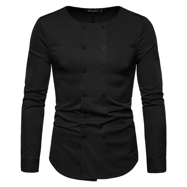 

formal shirts brand-clothing cotton slim fit male dress shirts men long sleeve soft solid men's, White;black