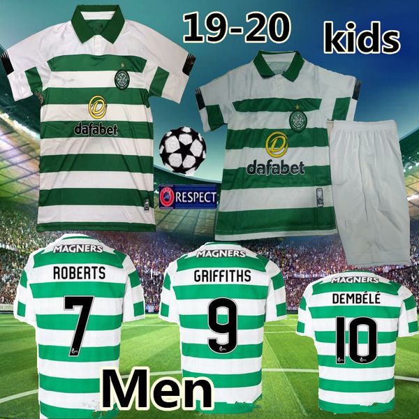 

Gla gow 2019 2020 celtic fc men home away occer jer ey mcgregor 19 20 celtic griffith dembele inclair robert kid kit football hirt