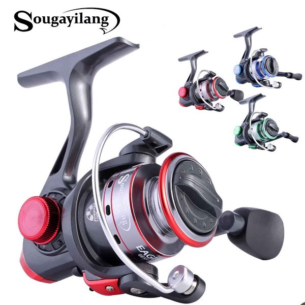 

sougayilang 3 color carp fishing reels 8bb mini right/left hand exchangeable ice fishing reel spinning reel fishing tackle pesca
