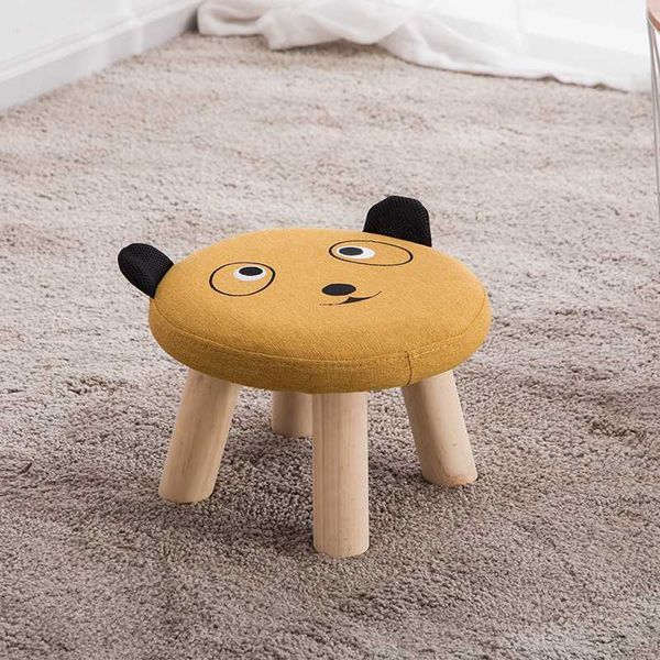 

children's stool baby sofa stool cute animal solid wood home cartoon small bench