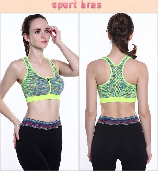 

ports bra yoga without steel ring shockproof and quick-drying running fitness sports underwear, White;black