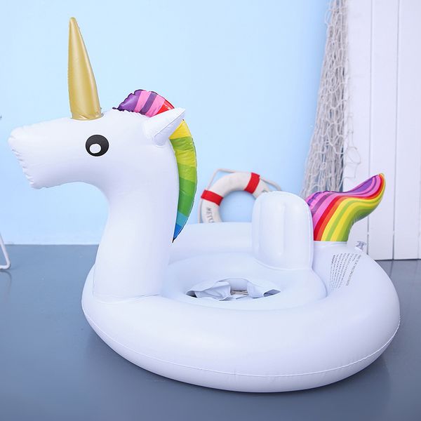 

baby swimming ring cartoon inflatable kids infant unicorn swimming pool beach accessories inflatable circle baby swim