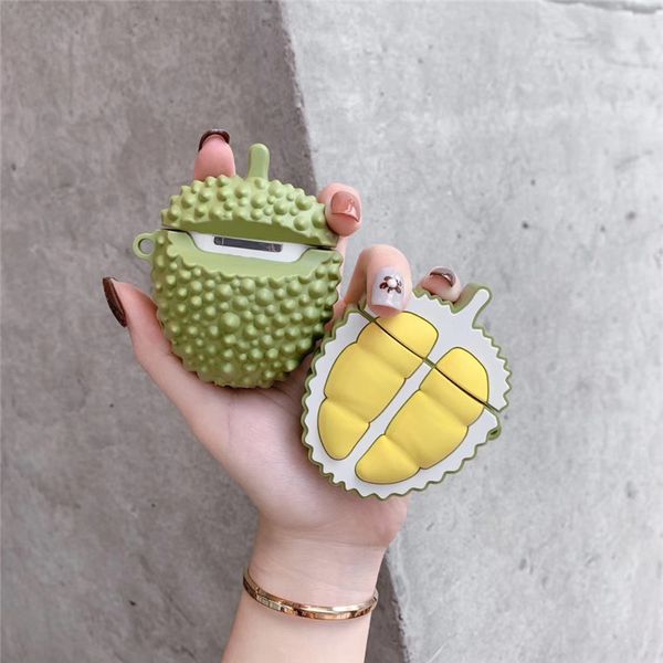 Custodia per cuffie Durian King of Fruit 1/2 Custodia protettiva Wireless Bluetooth Case di cuffie Bluetooth Silicone Anti-Fall Shell DHL Free