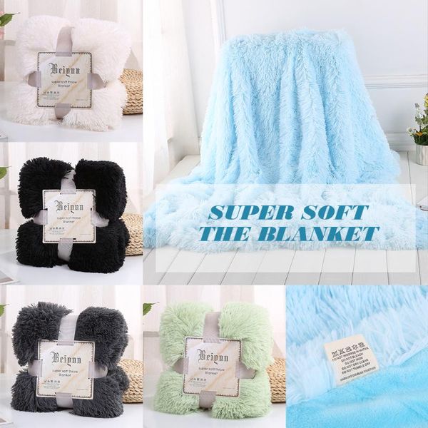 

didihou 130x160cm solid color shaggy одеяло мягкие плюшевые реверсивный детские одеяла моющийся кровать кушетка микрофибры для взрослых одея