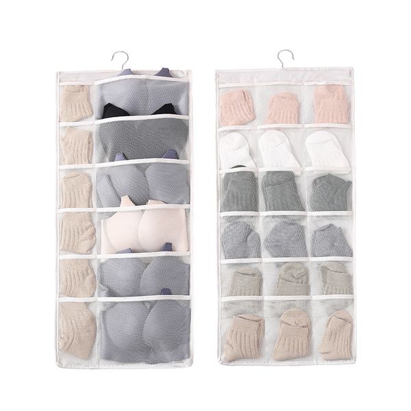 

drawer double sided organizers 30 grids bra underware hanging bag clothing washable dustproof accessories supplies storage