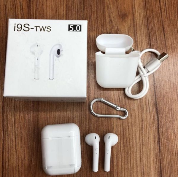 

I9 tw 5 0 earphone headphone with pop up window tereo tw earbud for io android phone with charging box wirele bluetooth headphone