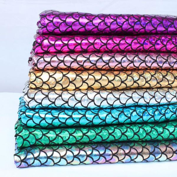 

sparkly hologram spandex mermaid printed scale fabric stretch fabric dancer swimwear - 60" wide by the yard, Black;white
