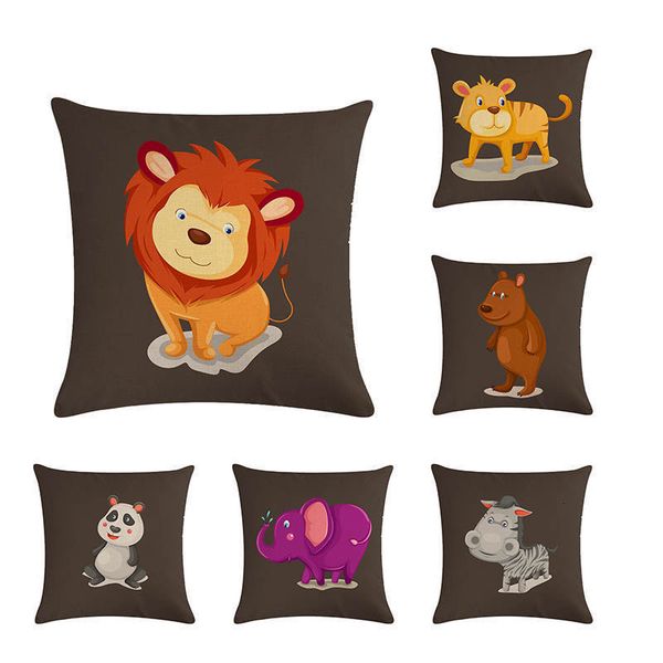 

cute cartoon animals печать подушка обложка белье подушка обложка для софы бросьте наволочки автомобильных сидений наволочки home decor zy56