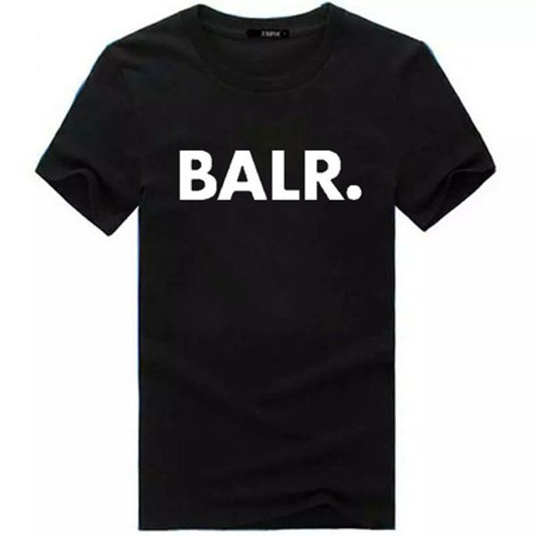 

бренд-дизайнер balr футболки street tide повседневная с короткими рукавами круглый вырез свободные с короткими рукавами хлопок мужская лично, White;black