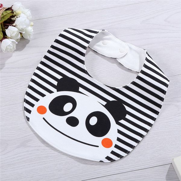 

cotton lovely cartoon animal panda baby bibs newborn infant toddler bibs burps clothes waterproof saliva towels baberos apron