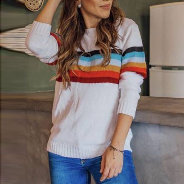 

autumn winter women sweaters and pullovers korean style long sleeve casual crop sweater slim knitted jumpers sweater muje#g2, White;black
