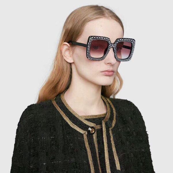 

diamond sunglasses for women popular design charming shining fashion sun glasses uv protection sunglass come with package 0148, White;black