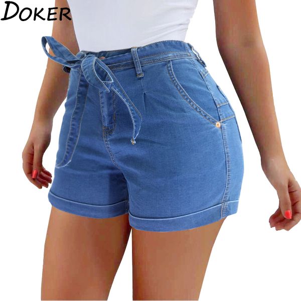 

high waist short jeans women plus size blue loose stretch pants woman push up boyfriend jeans straight shorts feminino