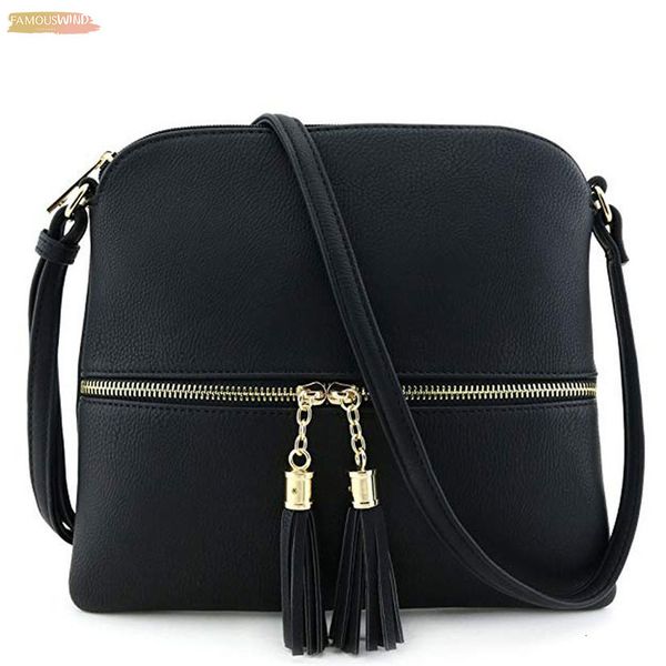

handbags women bags designer women leather tassel crossbody bag pure color shoulder bags messenger bag bolsos@py