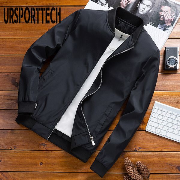

2020 new spring men's bomber zipper jacket male casual streetwear hip hop slim fit pilot coat men clothing, Black;brown