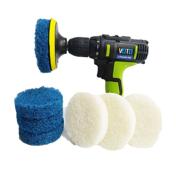 

1/2 brush pad power scrubber drill plate brushes household cleaning sofa bathroom tile grout waxing kit water stain rust remover