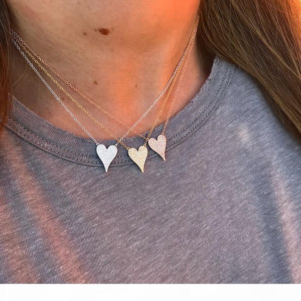 

2019 new summer 100% 925 sterling silver mini heart pendant necklace for women girl love charm necklace delicate jewelry