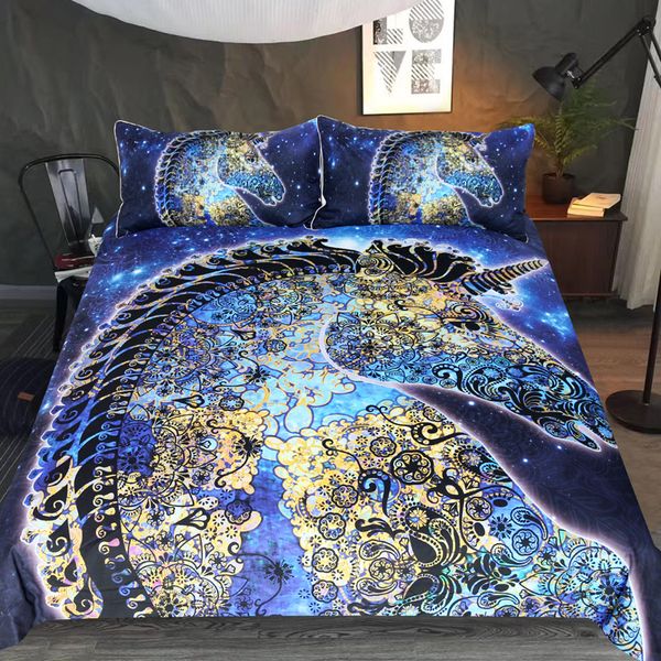 

gorgeous unicorn bedding set duvet covers pillowcases blue unicorn comforter bedding sets bedclothes bed linen bed set