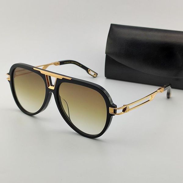 

men luxury designer sun glasses outdoor fashion sunglasses men vintage frameless square frame modern avant garde design mc ii, White;black