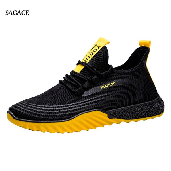 

sagace fashion men sports shoes mesh breathable casual sneakers students running shoes jogging walking sports outdoor