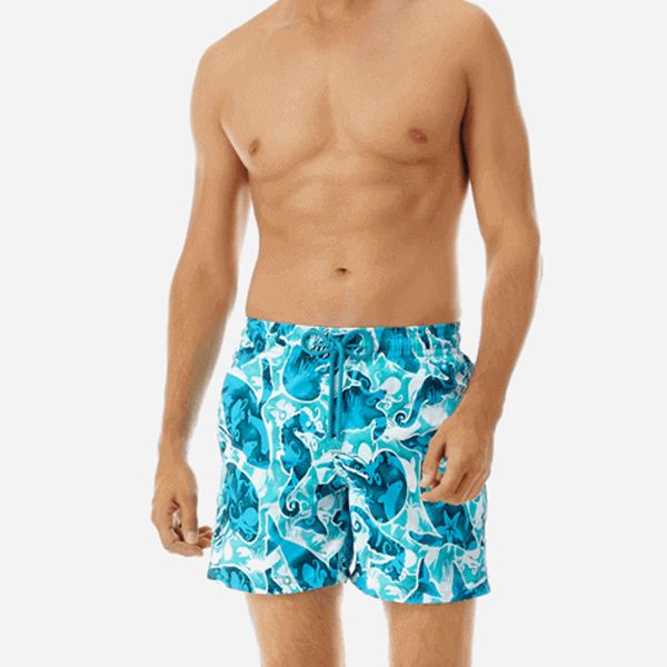 

ppfriend new men beach shorts summer water sports swimming trunks quick-dry casual breathable waterproof underwear shorts, White;black