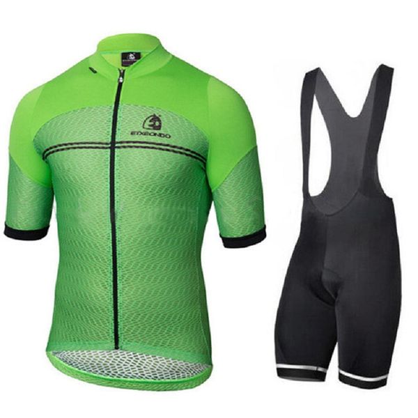 

etxeondo 2020 summer men cycling jersey short sleeve set breathable bib shorts bicycle clothes 9d gel pad outdoor quick drying, Black;blue