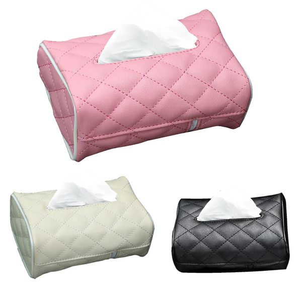 

car interior tissue box sun visor chair back hanging straps auto supplies tissue set tray paper towel package can fixed creative