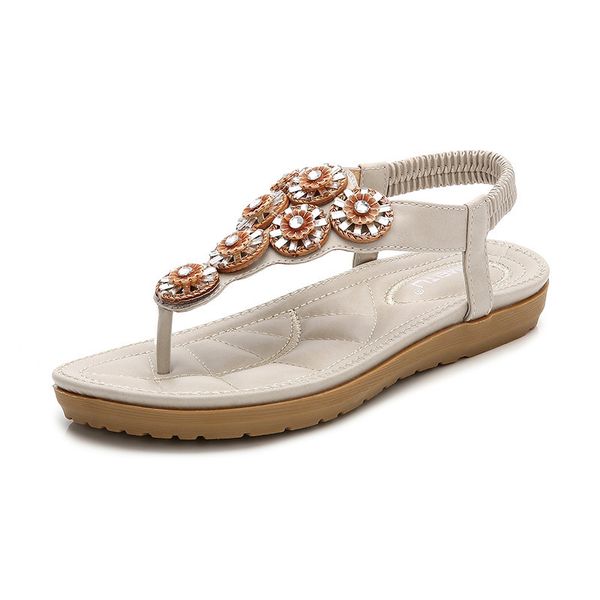 

women's sandals 2020 summer new type of wooden buckle point drill suitable for foreign trade women's shoes support amazon platform, Black