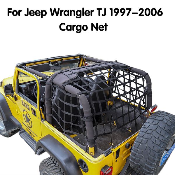 Auto Stamm Dach Gepäckträger Cargo Net Für Jeep Wrangler TJ 1997-2006 Hohe Qualität Auto Außen Zubehör