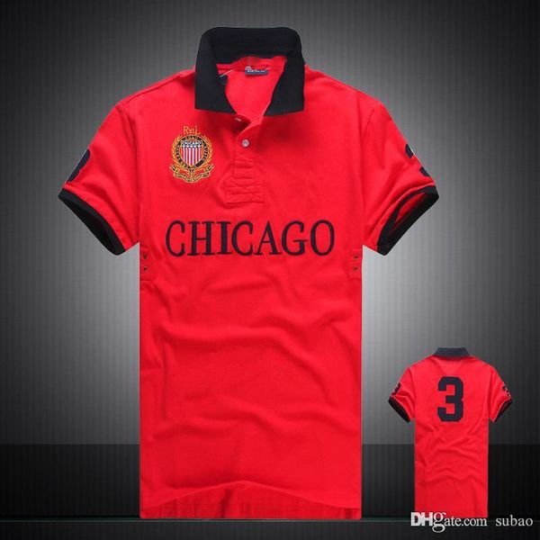 

wholesale-plus size us big size brand new short sleeve big of summer classic fashion big horse short sleeve polo men&#, White;black